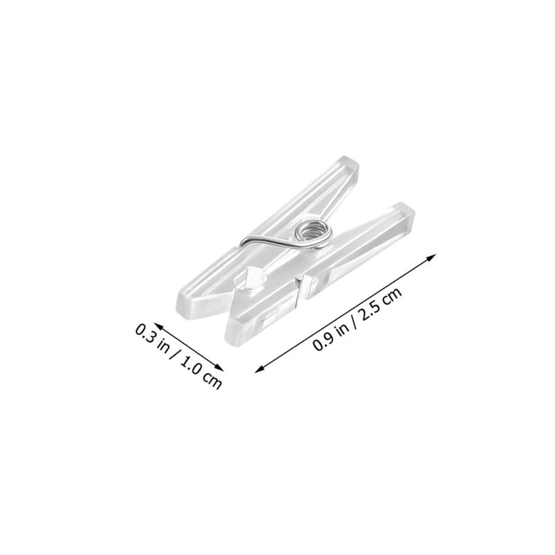 Hohopeti 100pcs Mini Plastic Clips Set for Photos and Clothes