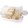 Cycodo 8 in 1 Acrylic Hamster Cage,2-Tier Dwarf Hamster Cage