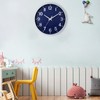 HZDHCLH 25 cm Silent Wall Clock without Ticking Sweeping Second