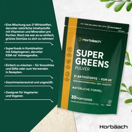 HI Supergreens - 21 Actives & KSM 150g Powder