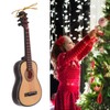 Guitar Ornament Resin Miniature Guitar Hanging Ornaments for Christmas Birthday