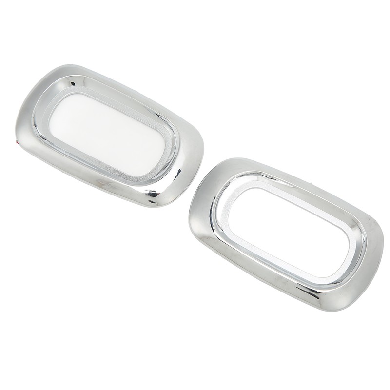 Pair Side LED Marker Light Covers Chrome Bezels Waterproof Heat