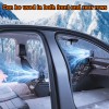 Unbranded Electric Fan Dual Head Car Cooling Fan360°Rotatio