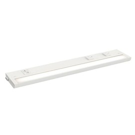 Maxim Lighting UCL-89864WT-3PO CounterMax 5K - 10W 1 LED Under Cabinet with 3 Prong-1 Inches Tall and 18 Inches Length, Finish Color: White