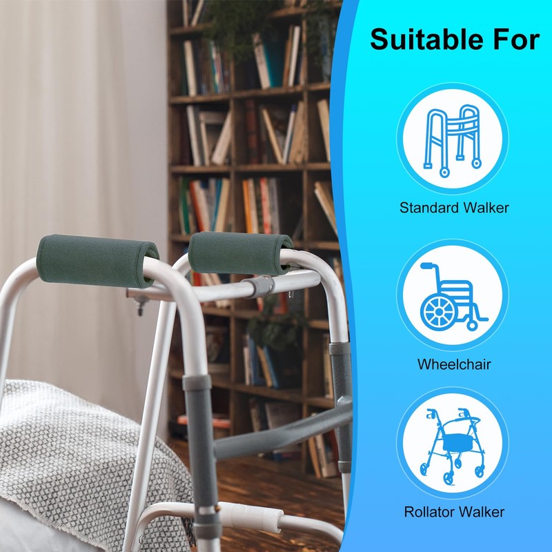 supregear Walker Grips (2 Pack), Soft Padded Hand Covers, Non-Slip