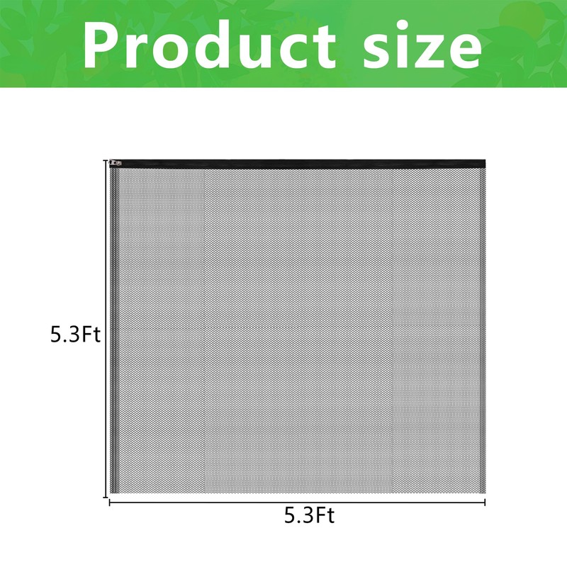 5.3 x 5.3 Ft Black Large Fruit Tree Netting with