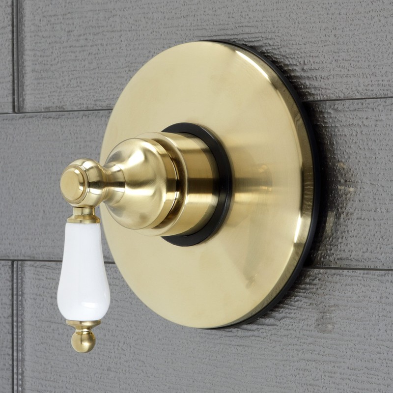 Kingston Brass KB3007PL Vintage Volume Control with Lever Handle, Brushed