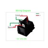 Meskliu Waterproof Inline Cord Switch,DPST DC 16A-24V,20A-12V Outdoor Start Stop