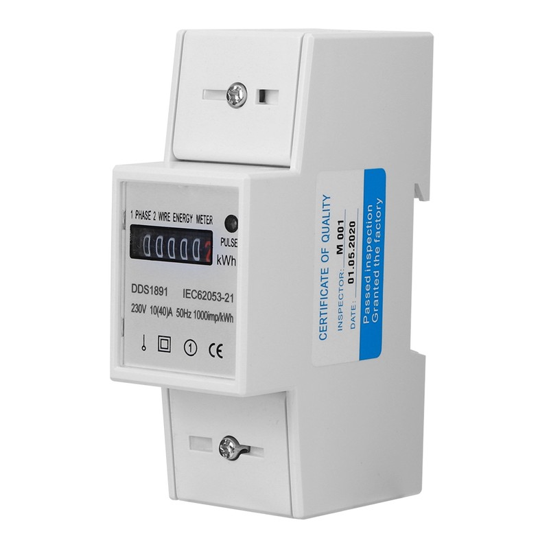 Single Phase Meter DDS1891 High Accuracy 2P Counter Rail Energy