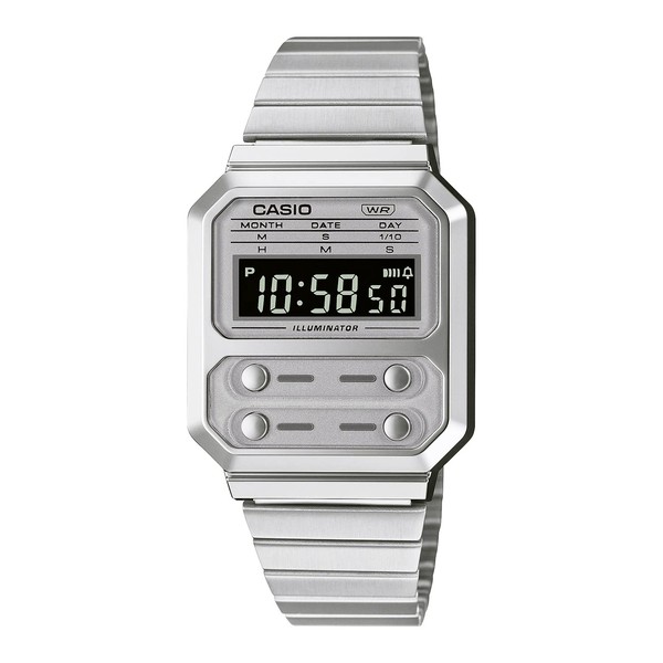 Casio A100 Series Men's Digital Wristwatch, Reproduction Design, Overseas Model,