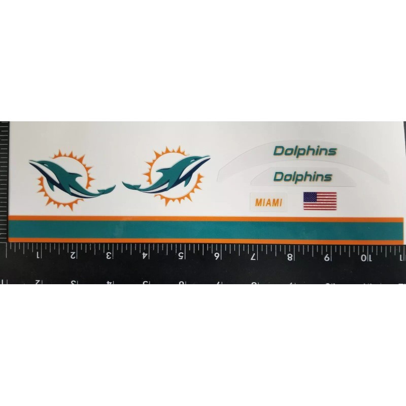 MIAMI DOLPHINS mini Helmet Decals