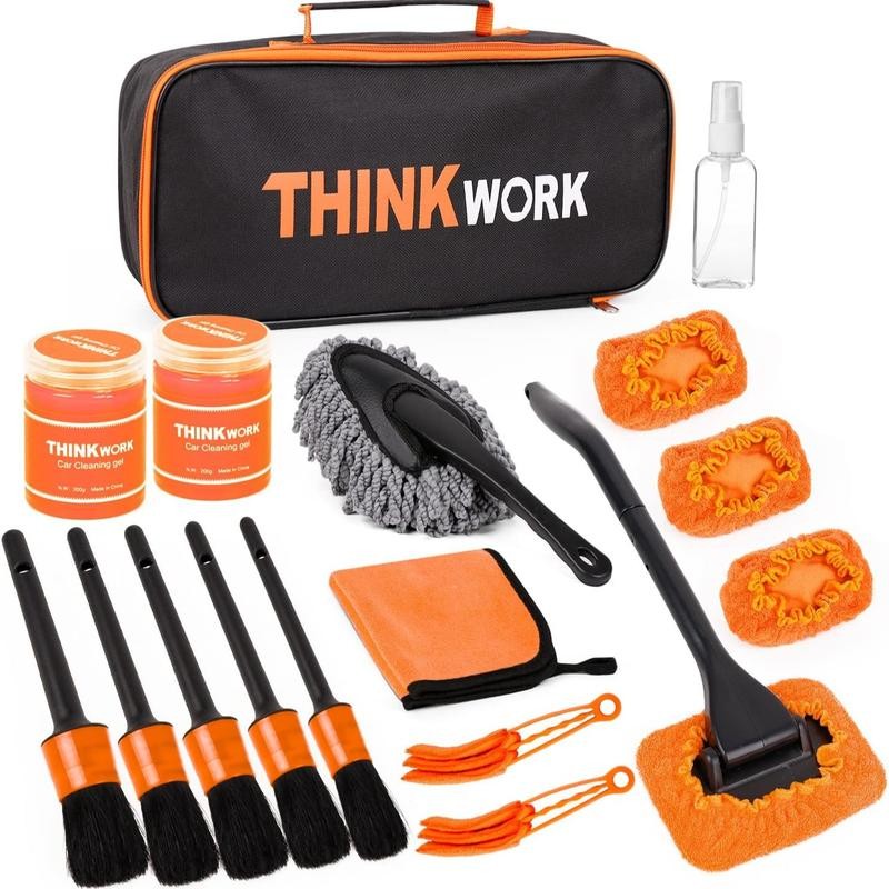 【Mother's Day】THINKWORK Pink Portable Vacuum Cleaner Kit with 8000PA Cordless