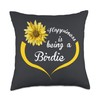 Birdie Gift: Happiness Is Being A Birdie Throw Pillow