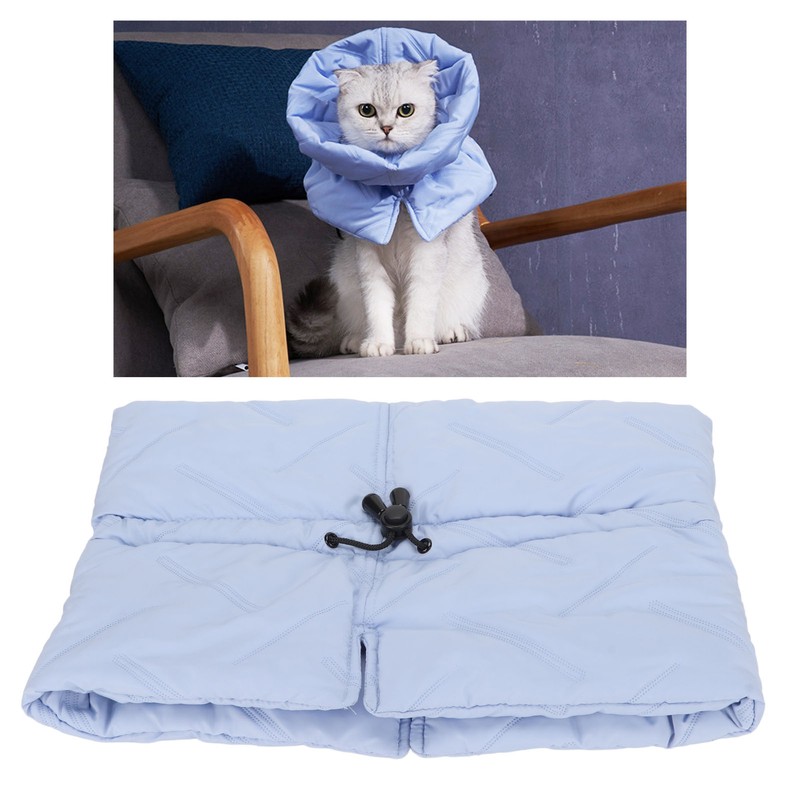 Cat Cone Collar Soft Adjustable Prevents Bite Lick Safety Cold