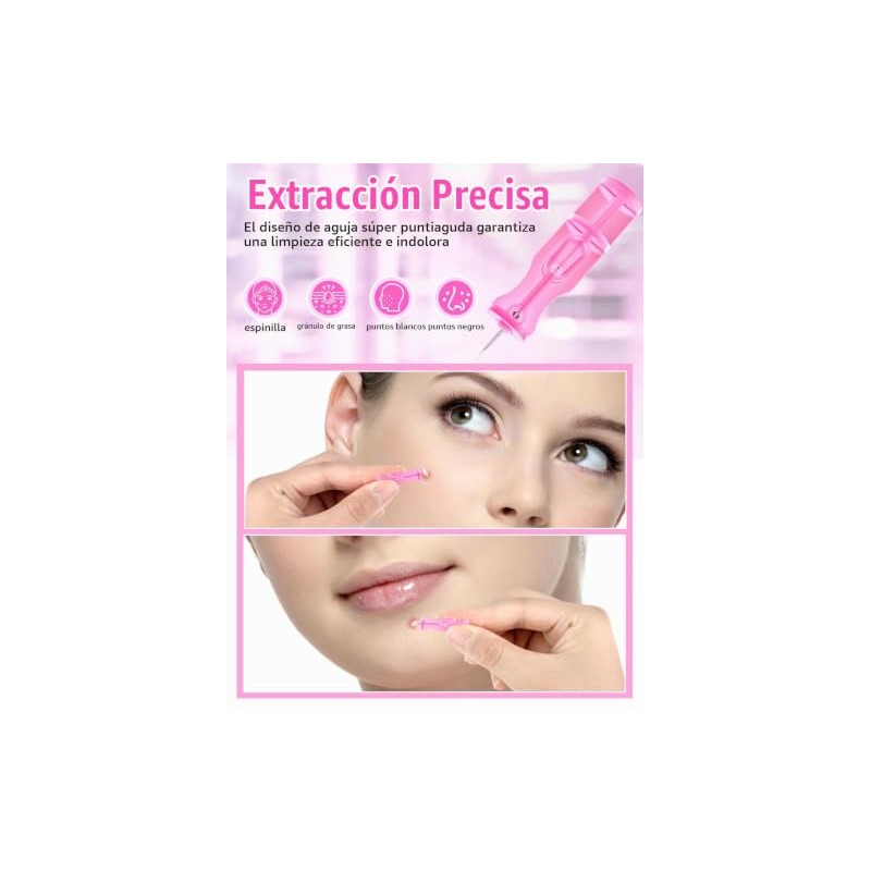 Kit De Agujas Para El Acné, 50 Agujas Desechables Y