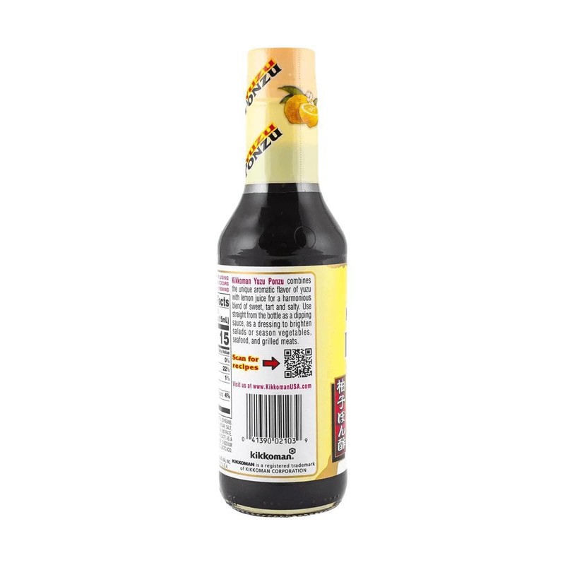 Kikkoman Yuzu Ponzu Sauce, Citrus Seasoned Dressing & Sauce, 10