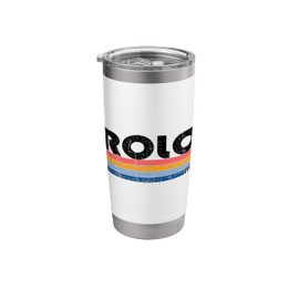 Rolo, Italy Retro 70s 80s Style Stainless Steel Insulated Tumbler