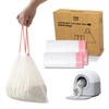 HHOLOVE Self Cleaning Litter Box Liner (60 Count), 60L Automatic