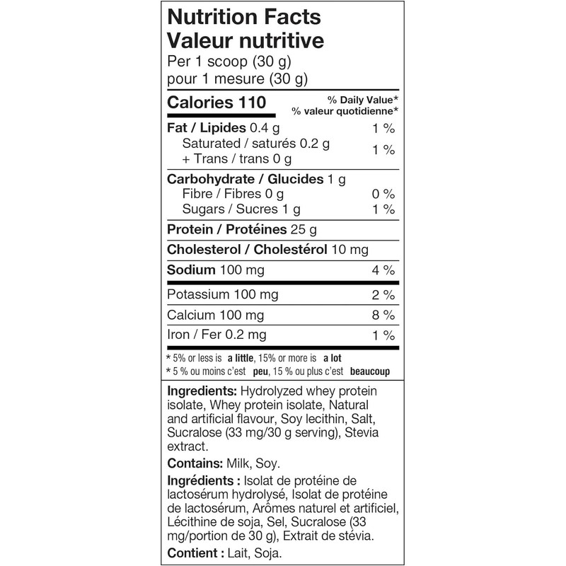 Dymatize ISO100 Hydrolyzed Protein Powder, Gourmet Vanilla, High Protein Powder,