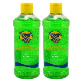 Banana Boat Aloe After Sun Gel – Soothing & Cooling Relief for Sunburned Skin – Moisturizes, Rehydrates & Restores – 16 oz Bottle (Pack of 2) – Aloe Vera Gel for After Sun Care