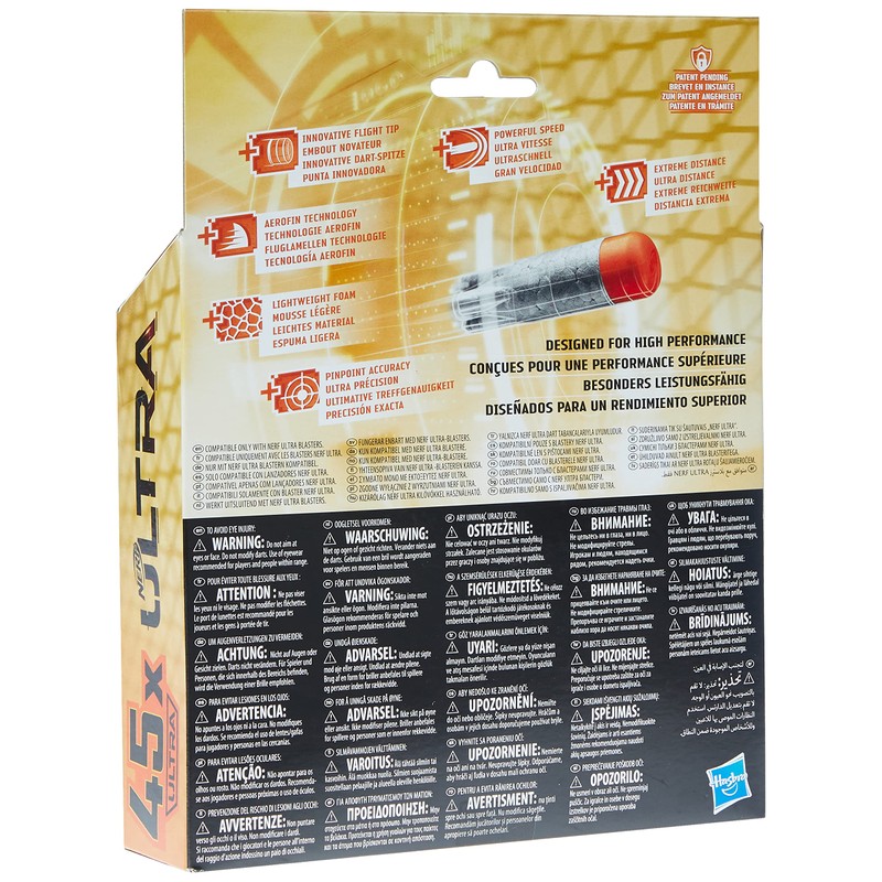 NERF Compatible - Ultra 45 Dart Refill (E9430), E9430EU4
