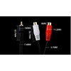 [WYVERN AUDIO #24] RCA Monaural Male to RCA Stereo Red-White