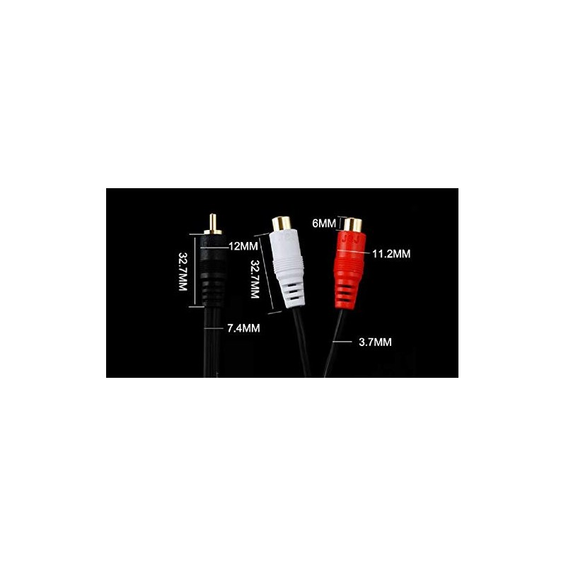 [WYVERN AUDIO #24] RCA Monaural Male to RCA Stereo Red-White