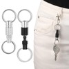 InnoHHustle Pack of 2 Removable Key Chains Quick Release Key