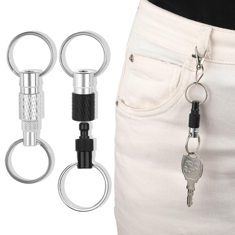 InnoHHustle Pack of 2 Removable Key Chains Quick Release Key