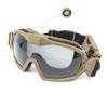 PAIRSOFTWIN Airsoft Tactical Goggles with Fan Anti Fog and 2