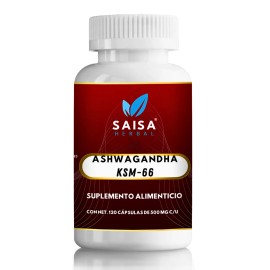 Ksm-66 240 Cpsulas  Antiestrs Natural  Reduce El Cortisol  Suplemento Premium  Saisa Herbal  Ashwagan Premium                                         