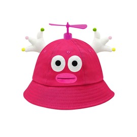 SIEBOLD Propeller Hat, Hats with Propeller, Propeller Hat, Funny Hats, for Adults and Children for Carnival Party Costume Props Party Gift (Rose Red)