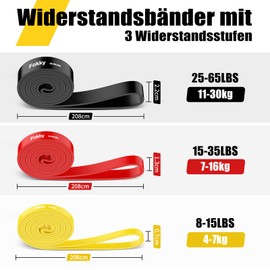 Fitness Bands, Various Levels Resistance Bands with Door Anchor and Handles, Resistance Bands for Strength Training, Training, Yoga for Men and Women