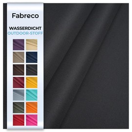 Fabreco Waterproof Oxford 600D Polyester Fabric, Sold by the Metre, 100 x 150 cm, Robust Outdoor Fabric for Garden, Camping & Covers, Canvas & Awning Fabric, Awning Fabrics Sold by the Metre, Dark