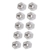 10Pcs Coupling Nut Hex M12 Stainless Steel Rod Connector Nut