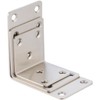 Hyever Stainless Steel L Brackets Fastener Corner Braces with Screws