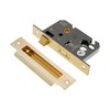 Infinity Decor CE Approved 2.5” Satin Brass Euro Profile Mortice