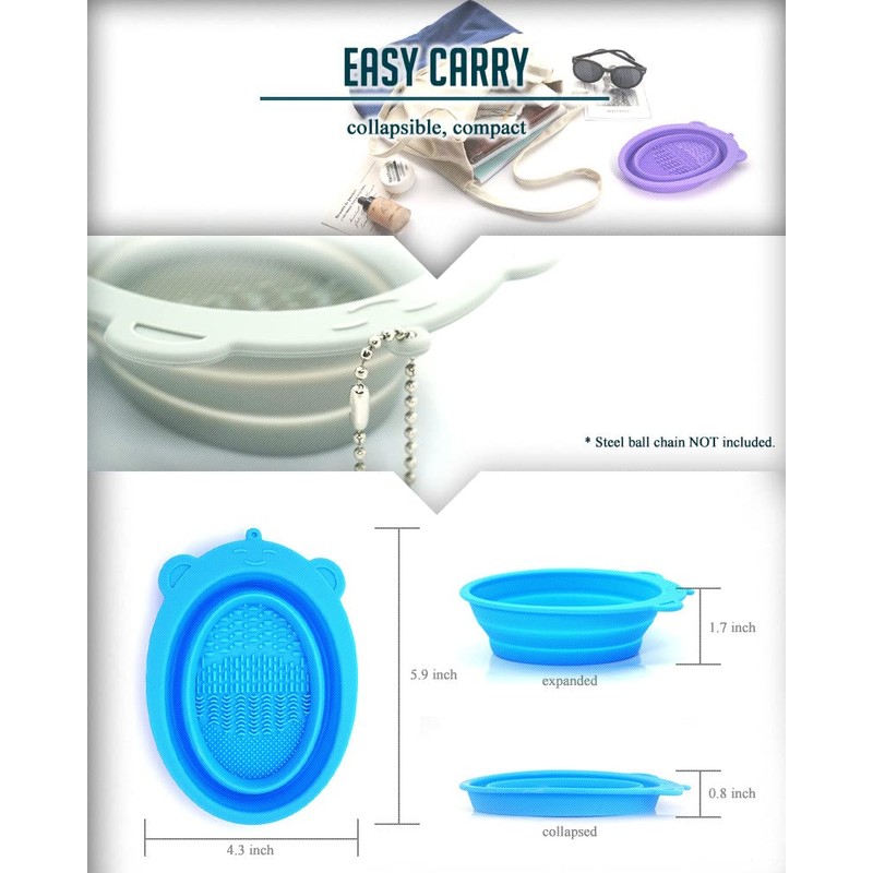 Freetune Collapsible Shaving Bowl - Silicone Rubber Multi Purpose Portable