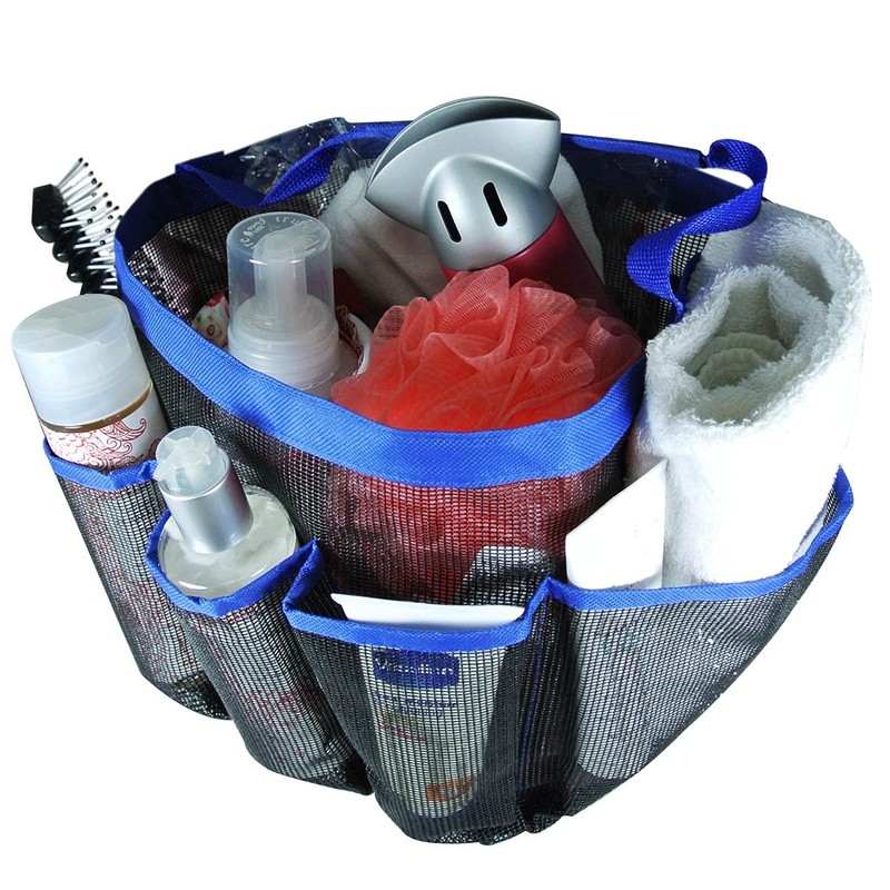 Wrapables® Quick Dry Portable Mesh shower Caddy/Tote/Organizer, Blue