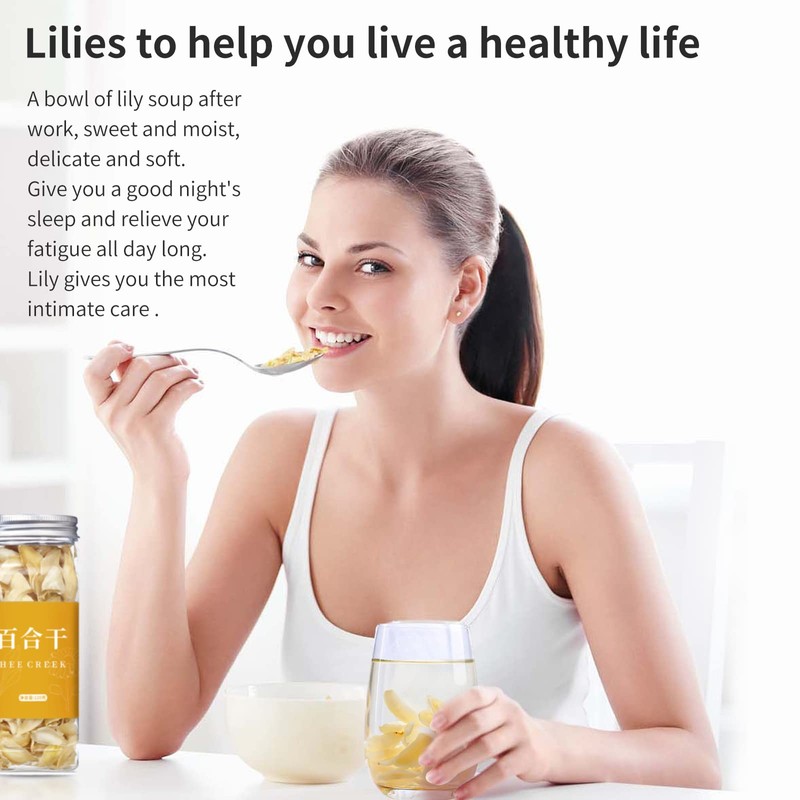 Hee Creek Dried Lily Bulb 240g (120g*2) 8.5oz Herbal Tea,