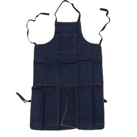 RAVEN Denim Apron with 1 Large Pocket & Adjustable Nylon Tie Strings – 43.5" x 30" Heavy Duty Work Apron for Cleaning, Painting, Gardening, Carving, Catering & Serving