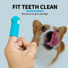 Hera Harmony Food-Grade Silicone Finger Toothbrush for Dogs & Cats – Gentle Dental Care for Small Breeds & Puppies – Easy-to-Use, Durable & Safe, 3 Count