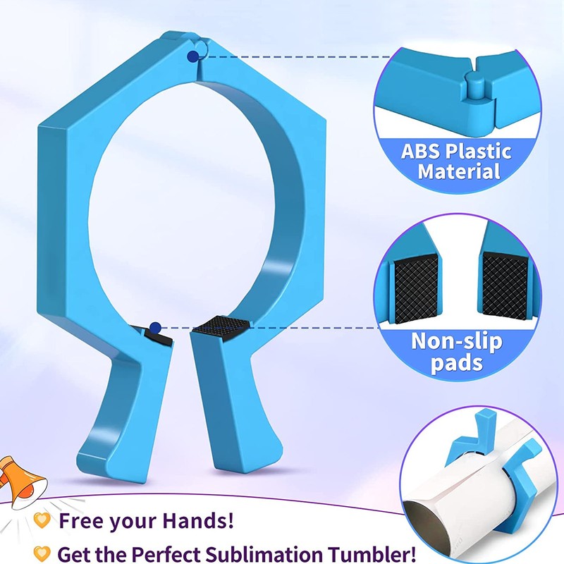 4Pcs Sublimation Tumbler Pinch ABS Sublimation Tumbler Clamp Holder Grip