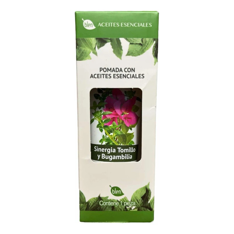 Pomada Con Aceites Esenciales Sinergia Tomillo Y Bugambilia