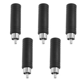 eMagTech 5PCS RCA Plug to 6.35mm Mono Jack Adapter 6.35mm Female to RCA Male Connector Jack Converter for Speaker Mono Channel Microphone Connecting