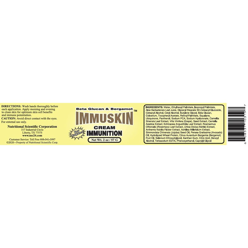 Nutrition Supply - Nsc-24 Immuskin, 2 oz cream