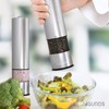 Electric Salt and Pepper Grinder Set - Automatic, Refillable, Battery