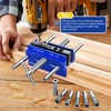 BLEKOO Upgraded 6.7 inch Self Centering Doweling Jig Kit, Drill