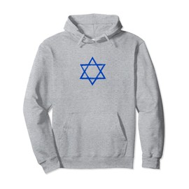 Israel flag, star of David, Judaism, support, solidarity Pullover Hoodie