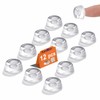 Door Knob Bumper Pads 12PCS Small Clear Door Stopper Wall